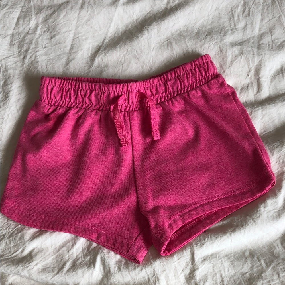 George Hot Pink Elastic Waist Athletic Shorts